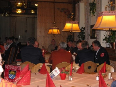 05. Januar 2011: Jahreshauptversammlung; Feuerwehr Rain blickt auf ereignisreiches Jahr zurück