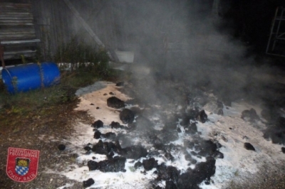 Einsatz Nr.144/2011 - 19. September 2011: Brand Außengelände Fa. Seel