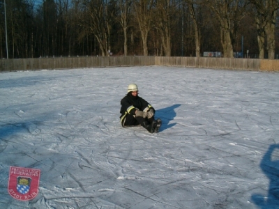 Übung Eisrettung