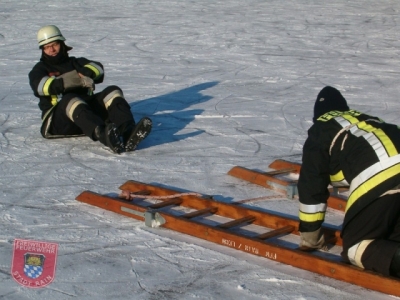 Übung Eisrettung