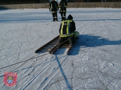Übung Eisrettung