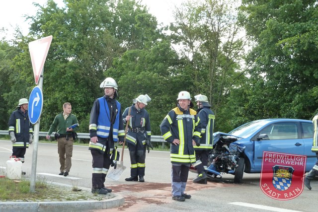 Einsatz Nr.35/2013: Zusammenstoß auf B16