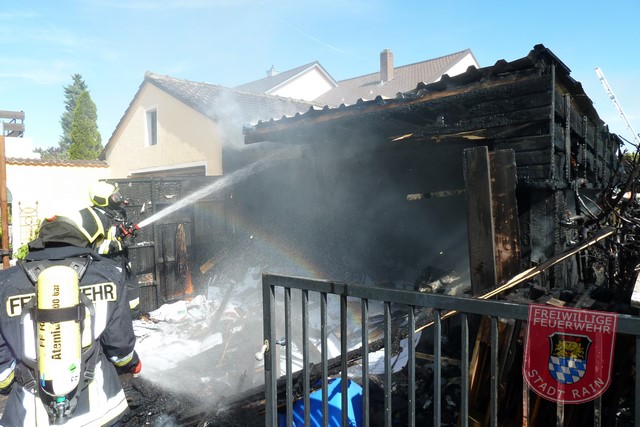 Einsatz Nr.32/2016: Unkraut mit Feuer bekämpft: Brand in Garten